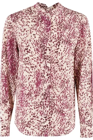 Isabel Marant Blouses & Shirts, Dames, Veelkleurig, S, Gedrukte zijden overhemd Ilda