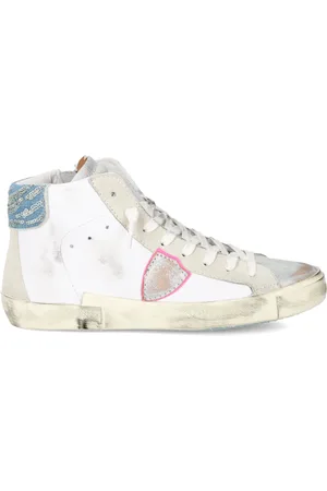 Philippe model Schoenen, Dames, Wit, 40 EU, Katoen, Sneakers Prsx Tennis
