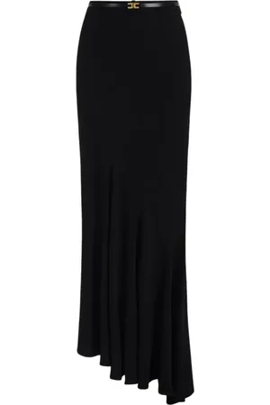 Elisabetta Franchi Rokken, Dames, Zwart, L, Polyester, Stijlvol 96%Pl 04%Ea Mode-item