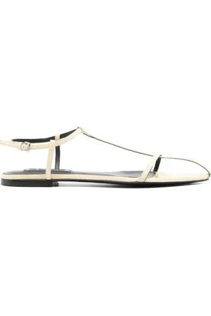 Jil Sander Schoenen, Dames, , 38 EU, Leer, Cage Sandalen