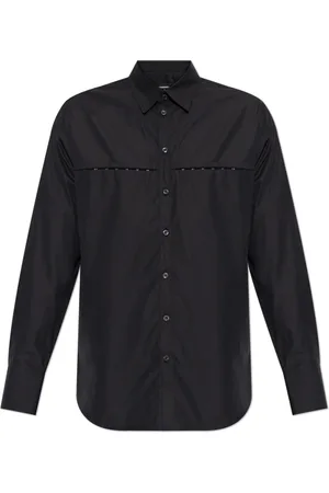 Dsquared2 Overhemden, Heren, Zwart, M, Katoen, Katoenen shirt