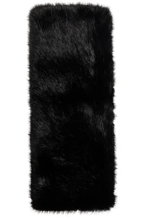 Dolce & Gabbana Accessoires, Dames, Zwart, ONE Size, Polyester, Faux fur muff