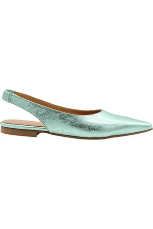 CTWLK. Schoenen, Dames, Groen, 38 EU, Bermuda Slingback Sandalen