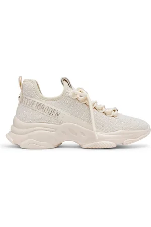 Steve Madden Schoenen, Dames, , 37 EU, Chunky Pearl Sneakers met Fonkelende Stenen