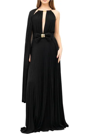 Elisabetta Franchi Kleedjes, Dames, Zwart, 2Xs, Polyester, Elegante Bloemenprint Minijurk