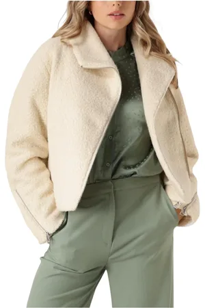 ANOTHER LABEL Jassen, Dames, , L, Crème Juliet Biker Jacket
