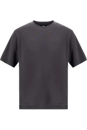 HERNO Tops, Heren, Grijs, S, Katoen, T-shirt van superfijn katoen
