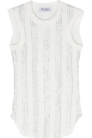 The Attico Tops, Dames, Wit, S, Witte Tanktop