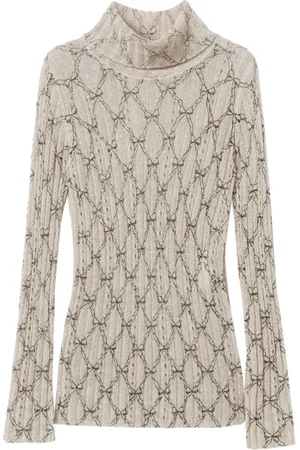 Twin-Set Truien, Dames, , XS, Crème Sweaters Set