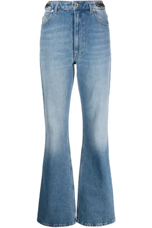 Paco rabanne Jeans, Dames, Blauw, S, Katoen, Blauwe Flared Jeans voor Vrouwen
