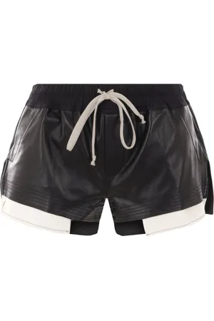 Rick Owens Korte broeken, Dames, Zwart, S, Katoen, Fog Boxers