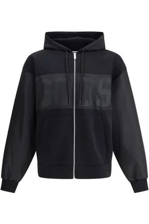 GCDS Sweatshirts & Hoodies, Heren, Zwart, XL, Urban Zipper Hoodie