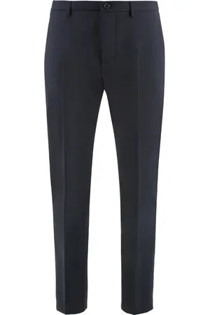 DEPARTMENT FIVE Broeken, Heren, Blauw, W34, Polyester, Chino broek met zakken en polyester
