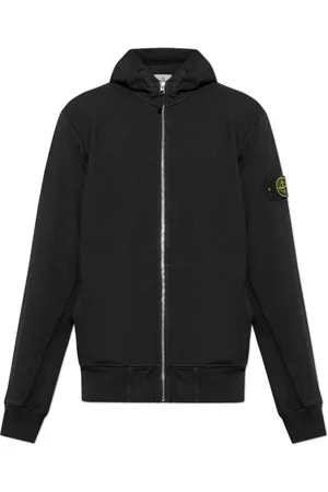 Stone Island Sweatshirts & Hoodies, Heren, Zwart, L, Katoen, Sweatshirts & Hoodies