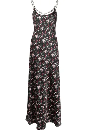 Paco rabanne Kleedjes, Dames, Zwart, M, Polyester, Maxi Kleedjes