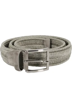 Orciani Accessoires, Heren, , 105 CM, Linnen, Parel Touw Leren Riem