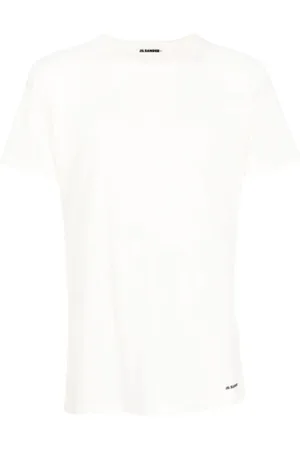 Jil Sander Tops, Heren, Wit, M, T-shirt met korte mouwen