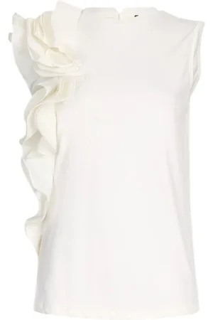 Liu Jo Tops, Dames, Wit, L, Katoen, Katoenmix T-shirt