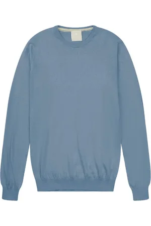 At.p.Co Truien, Heren, Blauw, 2Xl, Katoen, Lichtblauwe Crewneck Sweater