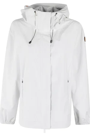 save the duck Jassen, Dames, Wit, L, Polyester, Witte Hoodie met Trekkoord