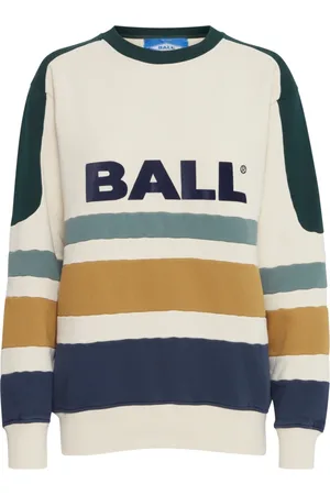 Ball Sweatshirts & Hoodies, Dames, Veelkleurig, L, Katoen, Sportieve Blauwe Sweatshirt Baluigi Stijl