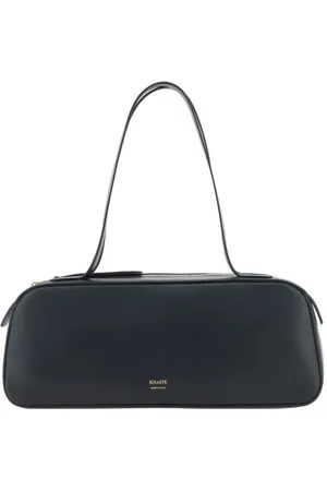 Khaite Tassen, Dames, Zwart, ONE Size, Simona Leren Schoudertas