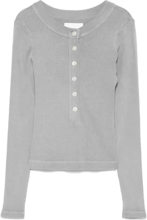 Citizens of Humanity Tops, Dames, Grijs, XS, Grijze Crew Neck Sweater Lange Mouwen