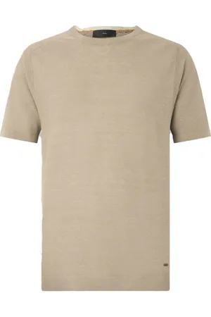 Liu Jo Tops, Heren, , M, Katoen, Gesloten hals korte mouw T-shirt