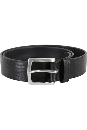 Orciani Accessoires, Heren, Zwart, 90 CM, Leer, Zwart Wave Leren Riem