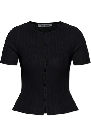 Samsøe Samsøe Blouses & Shirts, Dames, Zwart, M, Katoen, Top Sajuni