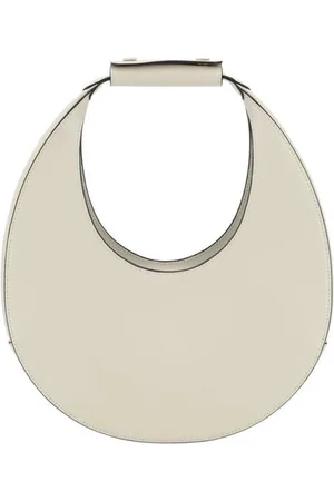 Staud Tassen, Dames, , ONE Size, Maan leren aktetas model