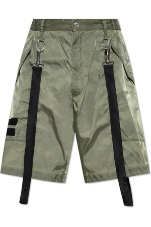Dsquared2 Korte broeken, Heren, Groen, 2Xl, Shorts met afneembare bandjes