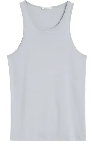 LEMAIRE Tops, Heren, Blauw, S, Katoen, Blauw Grijze Tanktop