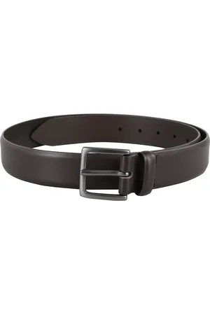 Orciani Accessoires, Heren, Bruin, 110 CM, Leer, Ebbenhouten Leren Riem met Verstelbare Gesp