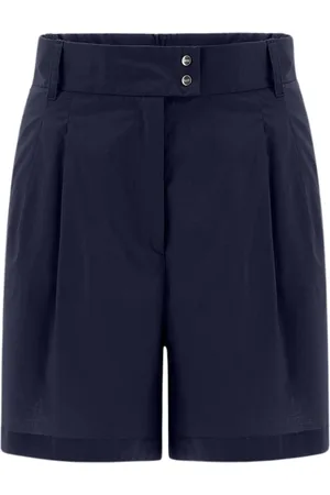 HERNO Korte broeken, Dames, Blauw, M, Katoen, Shorts in lichte katoen stretch