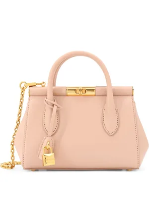 Dolce & Gabbana Tassen, Dames, Roze, ONE Size, Leer, Roze tassen met afneembare schouderband