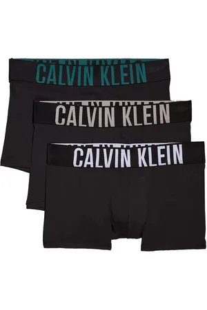 Calvin Klein Ondergoed, Heren, Zwart, L, Katoen, Intimo Trunk 3-Pack Ondergoed
