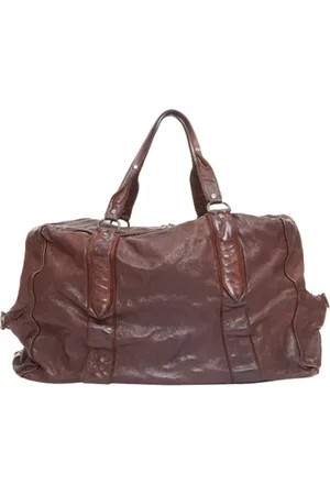 Miu Miu Pre-owned, Heren, Bruin, ONE Size, Leer, Tweedehands leren handtassen