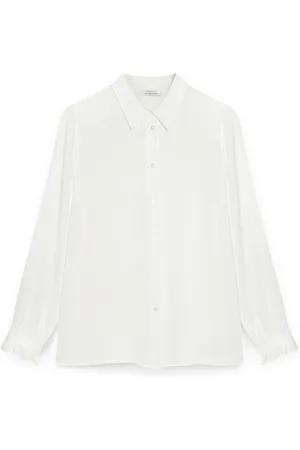 Fiorella rubino Blouses & Shirts, Dames, Wit, 5Xl, Leer, Shirt met Lenzing™ Ecovero™ Viscose