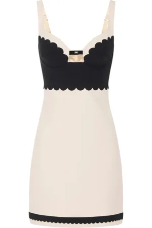 Elisabetta Franchi Kleedjes, Dames, , L, Polyester, Stijlvolle Modieuze Dameskleding