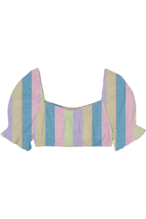 MC2 SAINT BARTH Blouses & Shirts, Dames, Veelkleurig, M, Katoen, Stijlvolle Top Delia voor vrouwen