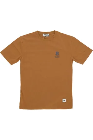 Caterpillar Tops, Heren, Bruin, L, Katoen, Kruidenweg Tee T-Shirt