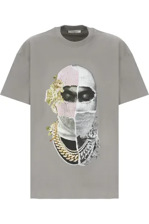 Ih Nom Uh Nit Tops, Heren, Grijs, L, Katoen, Grijze Katoenen T-shirt met Print