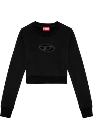 Diesel Sweatshirts & Hoodies, Dames, Zwart, S, Katoen, Sweatshirt