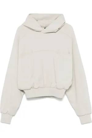 Entire Studios Sweatshirts & Hoodies, Dames, Grijs, M, Stijlvolle Top met Dubbele Capuchon