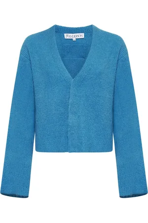 J.W.Anderson Truien, Dames, Blauw, S, Wol, Cardigan