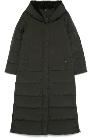 Ralph Lauren Mantels, Dames, Groen, L, Leer, Mx fftr pf 47 geïsoleerde jas