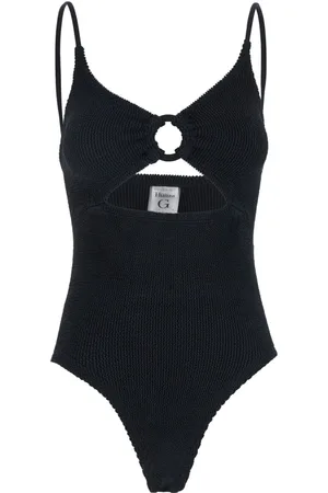 Hunza G Badkleding, Dames, Zwart, ONE Size, Zwarte Crystal Zwemkleding