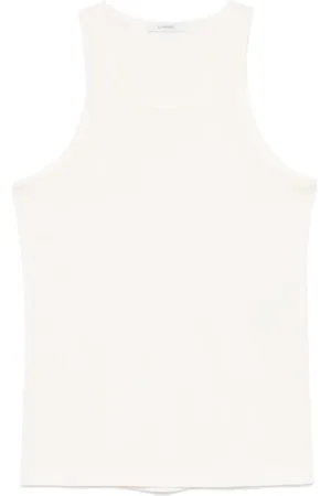 LEMAIRE Tops, Heren, , M, Katoen, Licht Crème Tanktop