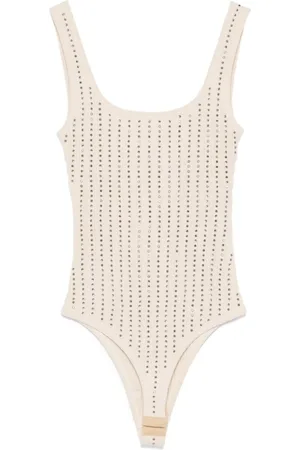 The Attico Tops, Dames, , S, Ecru Fade Bodycon Jurk